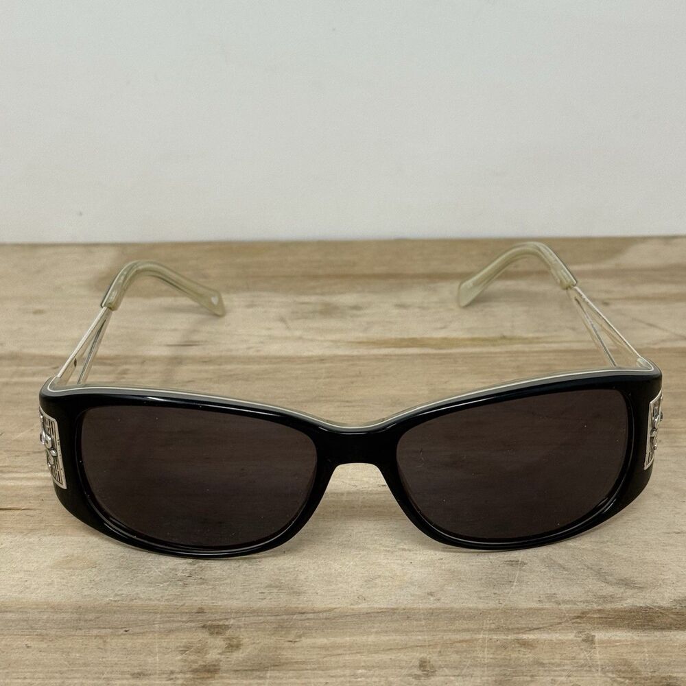 Brighton Vintage Windom Sunglasses Black Silver Crystal